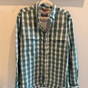 Simms Green Plaid Men's Shirt